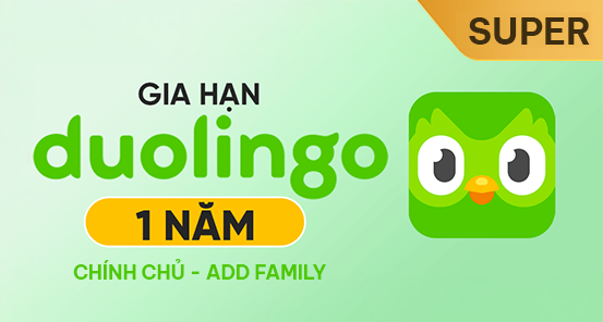 Duolingo Super 1 Năm