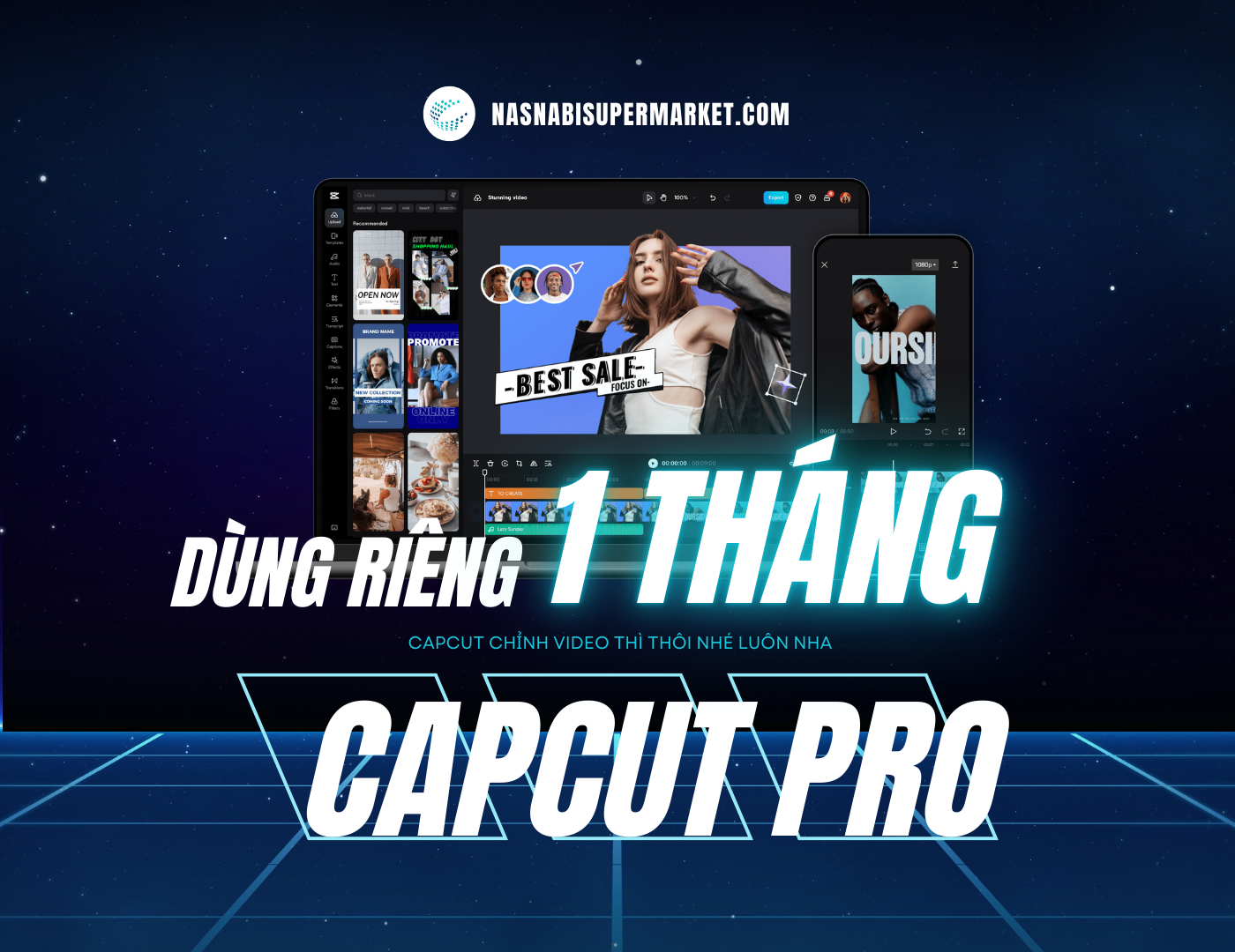 Capcut khuyến mãi